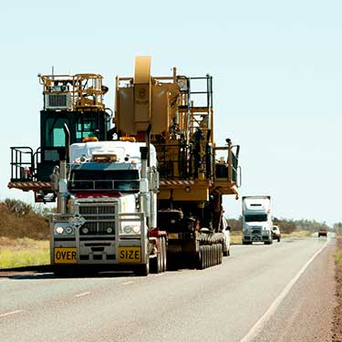 Transporte de maquinaria de pesada supercarga de transporte pesado